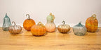 Boston International Decorative Handblown Glass Pumpkin Figurine, 7 x 10.5-Inches, Orange - Image 4