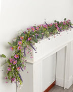 Summer Garland, 6ft Set of 2 Eucalyptus Daisy Wildflower Vine - Image 6