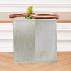 Solino Home 100% Linen Table Runner, 14 x 120 in, Avocado and White Striped by SolinoHome