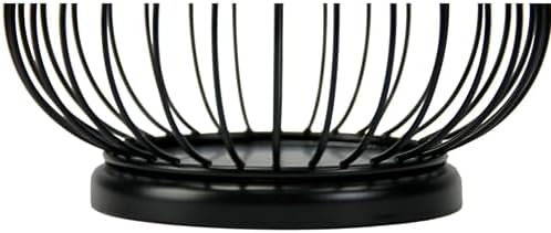 LUGBAR Black Metal Wire Candleholder Lantern, Medium, 12 Inch - Image 3