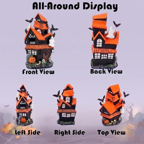 Halloween Decorations: LED Resin Haunted Indoor Village, Spooky Town - Image 6