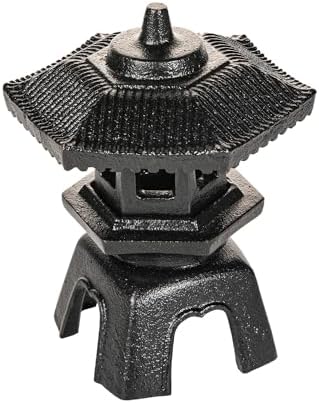 Sungmor Vintage Cast Iron Tealight Candle Holder - Japanese Pagoda Lantern by Sungmor