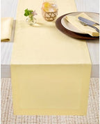 Solino Home 100% Linen Dining Table Runner Golden Straw, Fete 14 x 72 in by SolinoHome