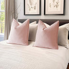 MIULEE Pack of 2 Pink Decorative Chenille Pillow Covers 20x20 Inch - Image 5