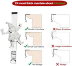 Christmas Stocking Holder for Mantle, Reusable Christmas Stocking Hooks, No-Damage Xmas Hanger for Fireplace Mantle Grip Stand Christmas Decoration Ornaments Hanging Shelf Floor - Image 6