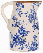 Blue and White Pitcher Vases for Flower,Chinoiserie Ceramic Vase Home Decor by Unknown