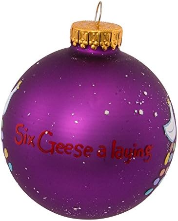 Kurt Adler Twelve Days of Christmas Ball Ornament, 65mm, Set of 12 - Image 4