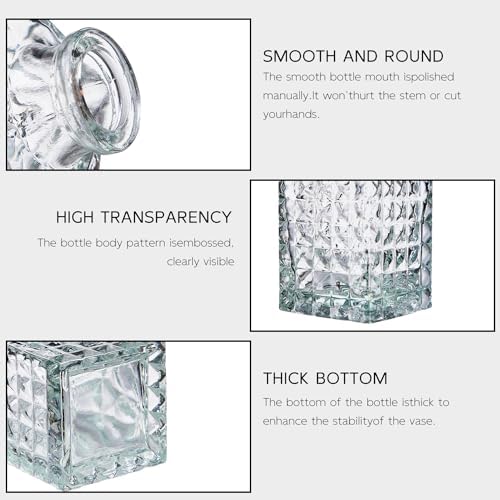 Glass Bud Vase Set of 24, Small Flower Vases, Glass Vases for Centerpieces, Vintage Home Table Decorations Bud Vases (24 Pcs, Clear) - Image 2