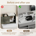 Wooden WiFi Router Storage Box Hider Shelf, Decorative Projector Box Hider Rack Countertop, for Cable, Modem, Internet, Router Power Cover Storage Organizer Cabinet Wall Mounted, Moss Gray - Image 7