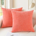 CaliTime Decorative Couch Throw Pillow Covers 26 X 26 Inches Living Coral by CaliTime
