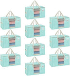 VENO Moving Bags, Wide Open Top, Clear Window, Evergreen, 10 Pack by Veno