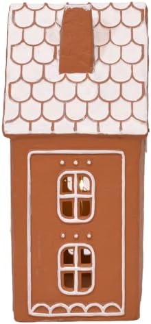 Mark Feldstein Iced Gingerbread Houses LED Figurines, Set of 2, 9 in - Image 4