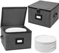China Storage Containers Hard Shell, 12" Plates Storage Box for Dishes by Mayniu