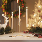 zeochyni Set of 24 French Gold Taper Candle Holder Bulks for Wedding, Party - Image 4