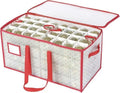 Sattiyrch Plastic Christmas Ornament Storage Box with Trays,Customizable Dividers, Dust-Proof Durable Ornament Organizer Holder,Christmas Storage Containers,Holds 128 x 3 Ornaments by Sattiyrch