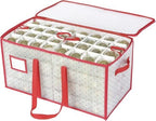 Sattiyrch Plastic Christmas Ornament Storage Box with Trays,Customizable Dividers, Dust-Proof Durable Ornament Organizer Holder,Christmas Storage Containers,Holds 128 x 3 Ornaments by Sattiyrch