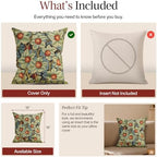William Morris Orange Tree Tapestry Throw Pillow Cover 18 x 18 in - Image 6