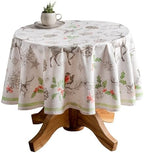 Maison d' Hermine Table Cloth Round Table Reusable 100% Cotton 63" Diameter by MaisondHermine