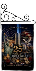 25th 9/11Honoring Fallen Thanking Heroes Flag Wall Holder Kit September 11 25th Poster Patriot Day Yard Decor Memorial Gifts Commemorative Memorabilia Decorations Garden Remembrance Tribute Tapestry by Unknown