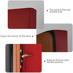 Red Solid Color Door Cover Halloween Front Door Christmas Front Door Banner Porch Sign for Indoor Outdoor Decorations Holiday Party Christmas Decor 32 x 79 Inch - Image 4
