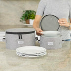 Stack Store Plus More 6pcs Hard Shell China Storage Containers for Cups and Mugs, Wine Glasses and Plates - Heavy Duty Dinnerware Storage - Image 5