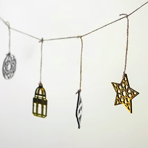 22 Piece Shiny Ramadan Ornaments, Ramadan Decoration, Eid Decor Eid Gifts, Ramadan Kareem, Ramadan Mubarak, Eid Mubarak, Islamic Wall Art - Image 2