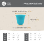 The HC Companies Eclipse Round Planter Pot, 16 Inch, Teal, 2-Pack - Image 5
