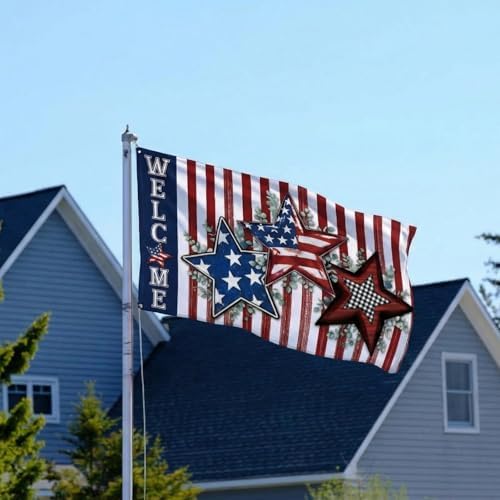SmoothNovelty 12 Pcs Seasonal Garden Flags for Outside, 3 x 5 ft, Fashion - Image 5