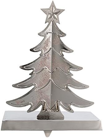Kurt Adler Metal Tree Stocking Holder, Silver, 9 inch - Image 5