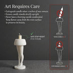 Female Legs Candle Holder for Taper, Jar & Pillar Candles, Ivory - Image 7