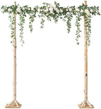 Ling's Moment 6.5FT Wedding Arch Flowers, White Sage by LingsMoment