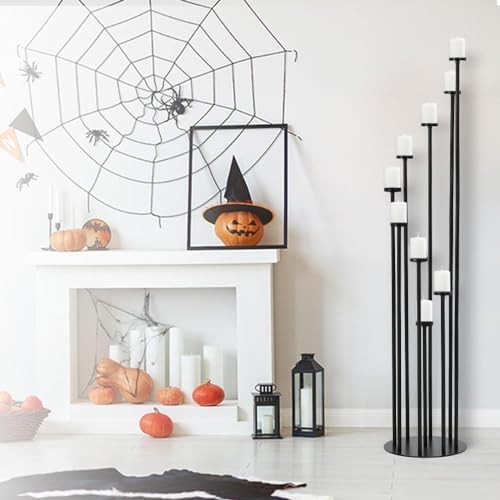 4pcs 9-Arm Floor Candelabra, Candle Holder for Home Decor - Image 2