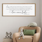 SRSZHIYUE Bible Verse Wall Art Love is Patient Kind Sign 40"×15" Wood - Image 7