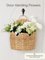 Hanging Door Basket,Scalloped Wall Baskets for Front Door- L - Image 4