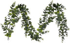 Vickerman 6' Artificial Green Spiral Eucalyptus Garland - Image 3