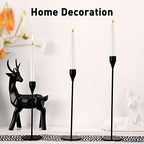 Black Candlestick Holder Set of 24 for Taper Candles, Decorative Candle Holders Bulk Candle Stick Holders Taper Candle Holders for Table Centerpiece Wedding Dinning Party Anniversary Home Decor - Image 4
