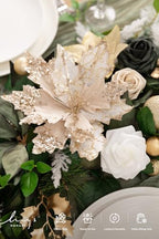 Ling's moment Christmas Artificial Flower Garland Wedding Arch 6 FT - Image 3