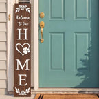 Welcome Sign Porch Decor Front Door Outdoor Wooden Board, Rustic Farmhouse - Image 4