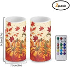 Thanksgiving Flickering Flameless Candles with 4/8 Hour Timer - Image 3