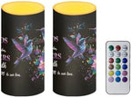 Mothers Day Gifts Flameless Candles with Remote Hummingbirds Floral Note LED Candles Battery Operated Electric Candles Flickering Warm Light for Home Bedroom Living Room Decorations - Image 2
