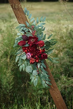 Artificial Wedding Arch Flowers Kit(Pack of 2) for Wedding Arch, Bridal Shower, Ceremony and Reception Backdrop Decoration (Burgundy) - Image 6