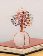 Crocon® 7 Chakra Crystals Tree of Life with Quartz Base, Birthday Gifts for Women, Men, Crystal Room & Home Decor, Birthday Gifts for Mom, Crystals and Healing Stones for Sister Presents, Money Tee - Image 4