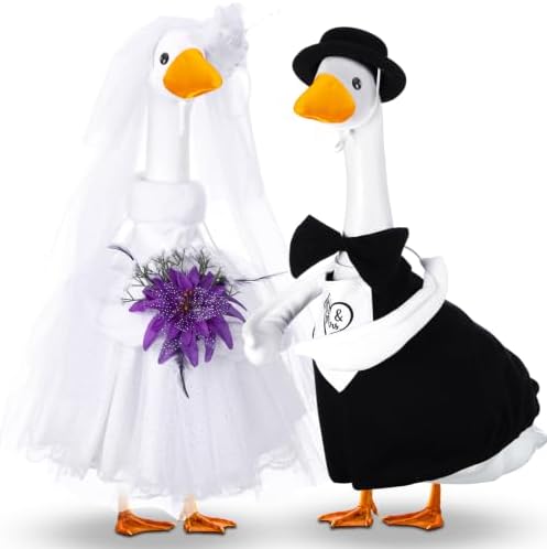 Abbylike 2 Set Wedding Porch Goose Outfits Bride and Groom by Abbylike