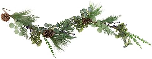 Northlight Real Touch™ Eucalyptus Pine Artificial Christmas Garland 5' x 8" - Image 2