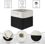 meekoo 8 Pack Fabric Storage Bins Baskets, 12 x 12 x 12 in, Black White - Image 5