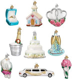 Old World Christmas Just Married Gift Box Glass Blown Ornament for Christmas Tree, Handcrafted Holiday Decoration, Wedding Collection - Image 2