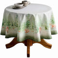 Maison d' Hermine Table Cloth Round Table Reusable 100% Cotton 63" Diameter by MaisondHermine