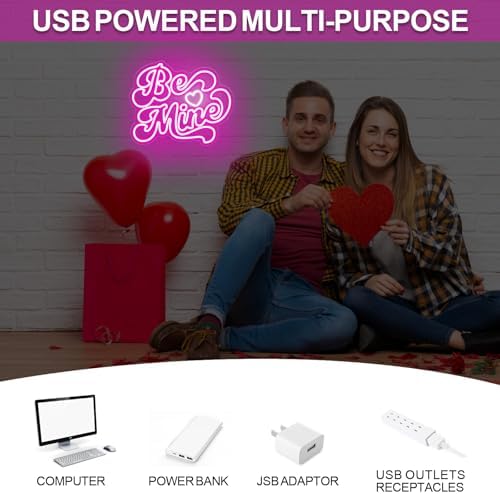 Be Mine Neon Sign, Valentine's Day LED Light, Gift for Lover - Image 5