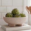 Decorative Bowl for Coffee Table, Modern Round Resin Centerpiece Bowl by FESTGLOX