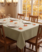Table Cloths Rectangle 8ft, 2-Pack Waterproof Slub Textured - Image 2